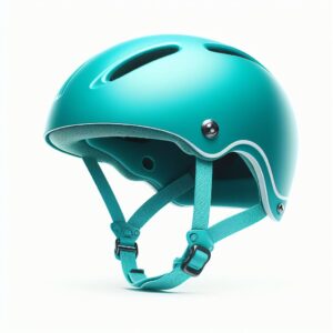 Skater Helm türkis Seitenansicht